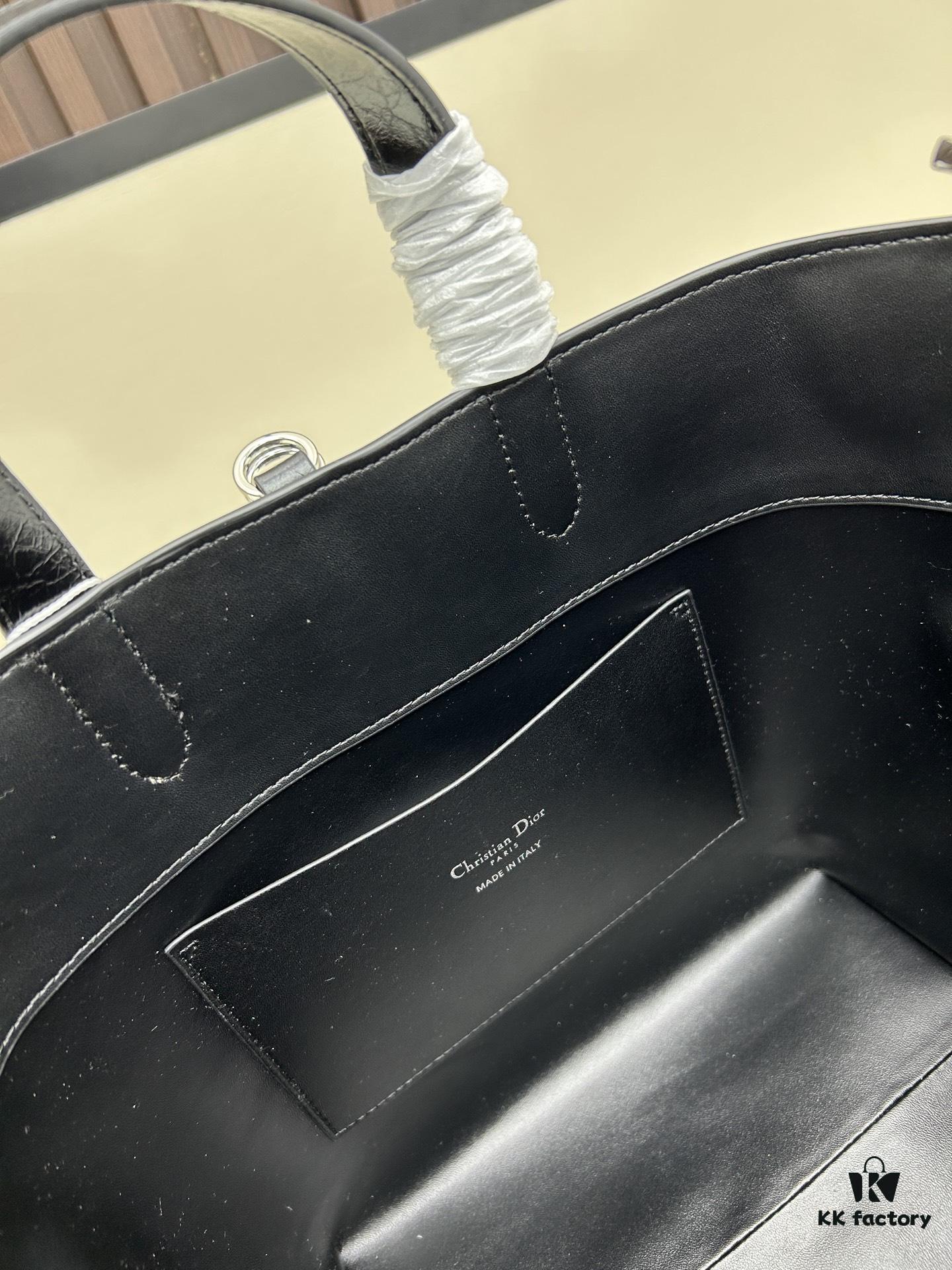 693096396e68136f4d9aa3c1 Dior Toujours Medium Vertical Leather Handbag in Blush Beige with Cannage Stitching