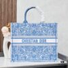 693096436e68136f4d9aa3d5 Embroidered Large Di0r Book Tote