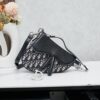 6930964a6e68136f4d9aa3e5 Small Size with Black Dior Saddle Bag with Silver Buckle in Box