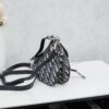 6930964c6e68136f4d9aa3e7 Small Size with Black Dior Saddle Bag with Silver Buckle in Box