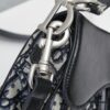 6930964e6e68136f4d9aa3ea Small Size with Black Dior Saddle Bag with Silver Buckle in Box