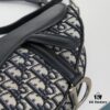 6930964e6e68136f4d9aa3eb Small Size with Black Dior Saddle Bag with Silver Buckle in Box
