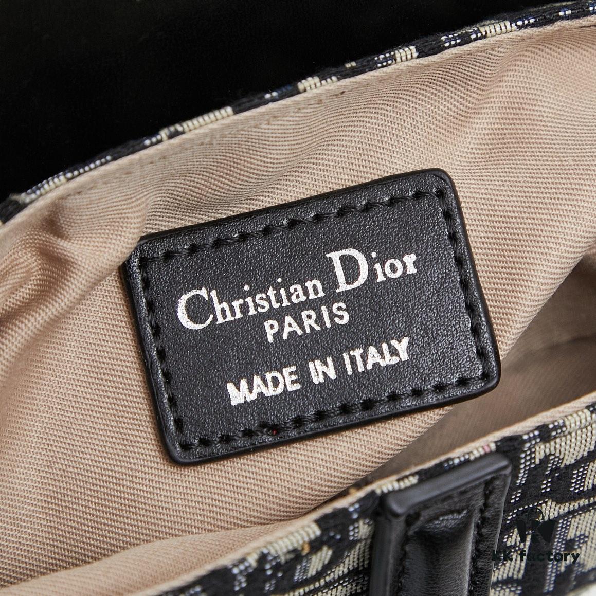 6930964f6e68136f4d9aa3ed Small Size with Black Dior Saddle Bag with Silver Buckle in Box