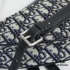 693096506e68136f4d9aa3f0 Small Size with Black Dior Saddle Bag with Silver Buckle in Box