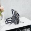 693096506e68136f4d9aa3f1 Large Blue Dior Saddle Bag with Box, New Model with Silver Buckle