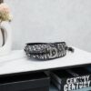 Large Black Dior Saddle Bag with Silver Buckle and Box