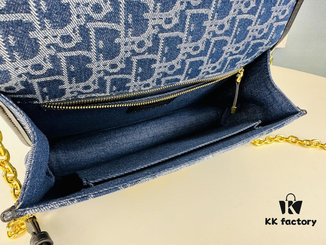 6930965f6e68136f4d9aa410 Large 30 Montaigne East-West Chain Bag in Denim Dior Oblique Jacquard