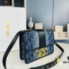 693096606e68136f4d9aa413 Large 30 Montaigne East-West Handbag in Denim Dior Oblique Jacquard