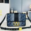 693096606e68136f4d9aa414 Large 30 Montaigne East-West Handbag in Denim Dior Oblique Jacquard