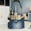 693096646e68136f4d9aa419 Diorstar Hobo Chain Bag in Blue Denim Dior Oblique Jacquard