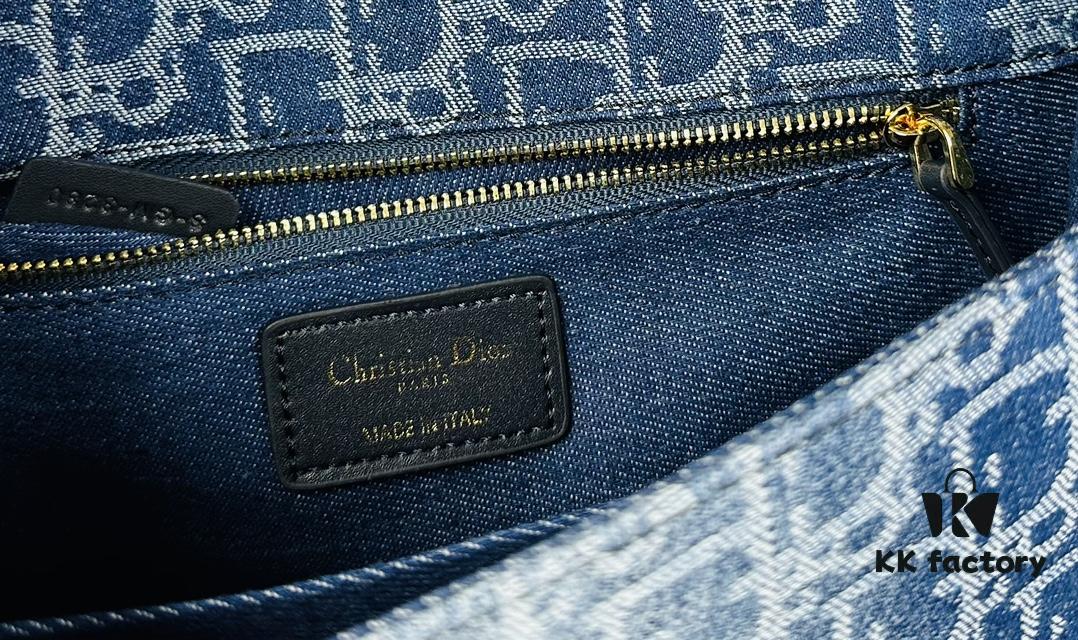 693096646e68136f4d9aa41a Large 30 Montaigne East-West Handbag in Denim Dior Oblique Jacquard