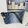 693096656e68136f4d9aa41f Diorstar Hobo Chain Bag in Blue Denim Dior Oblique Jacquard