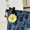 693096666e68136f4d9aa420 Diorstar Hobo Chain Bag in Blue Denim Dior Oblique Jacquard