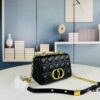 Dior Caro Small Bag in Caramel Beige Calfskin