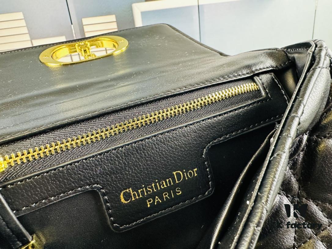 Dior Caro Small Bag in Caramel Beige Calfskin