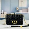 6930967c6e68136f4d9aa451 Large DIOR Caro Bag in Toffee Beige Calfskin with Cannage Stitching