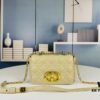 693096806e68136f4d9aa45b Dior Caro Mini Bag in Caramel Beige Calfskin with Cannage Stitching