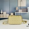 693096806e68136f4d9aa45c Dior Caro Mini Bag in Caramel Beige Calfskin with Cannage Stitching