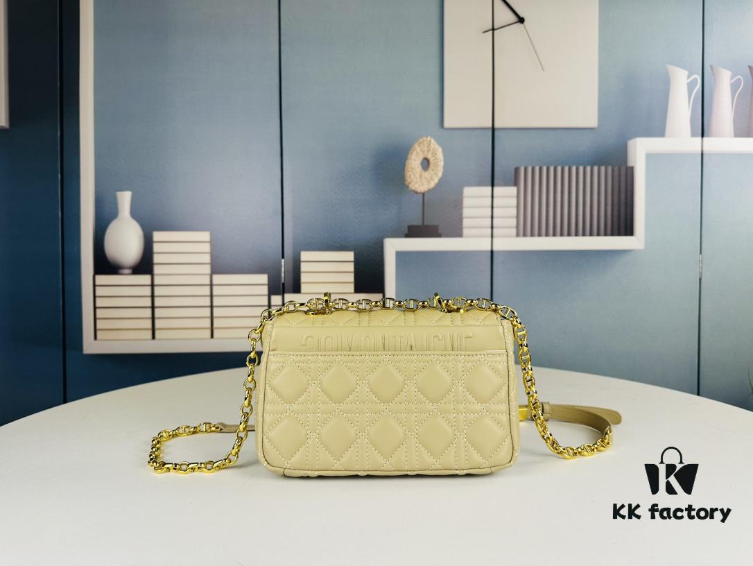 693096806e68136f4d9aa45c Dior Caro Mini Bag in Caramel Beige Calfskin with Cannage Stitching
