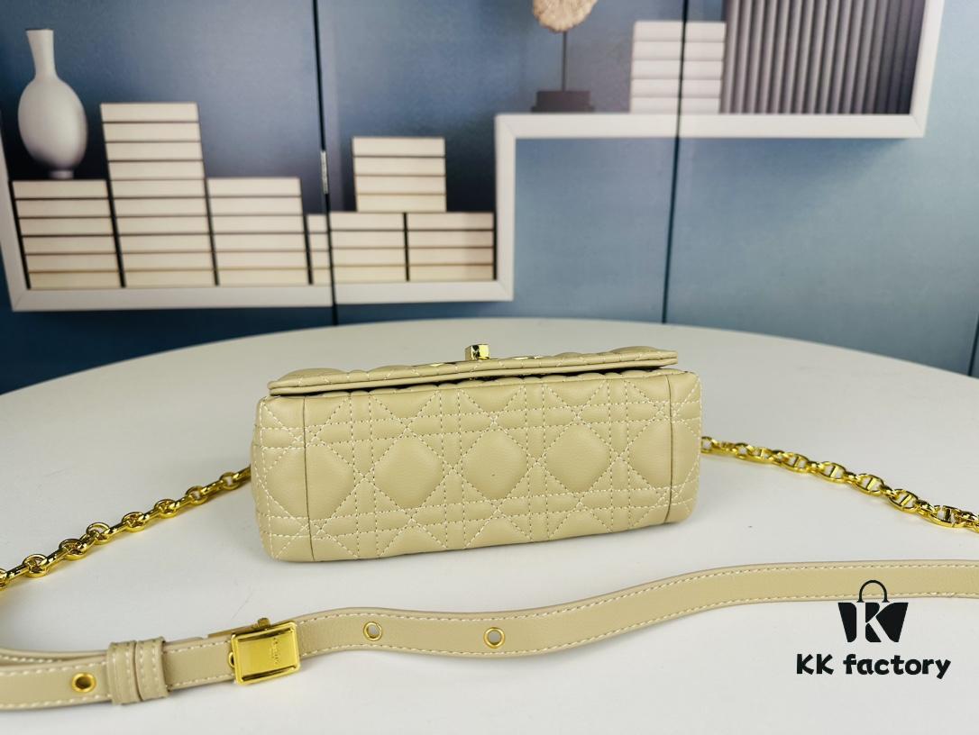 693096806e68136f4d9aa45f Dior Caro Mini Bag in Caramel Beige Calfskin with Cannage Stitching