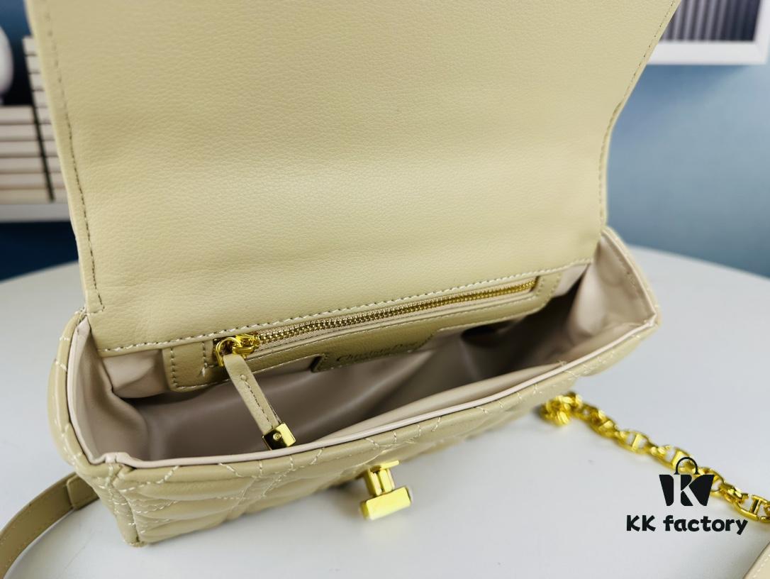 693096826e68136f4d9aa461 Dior Caro Mini Bag in Caramel Beige Calfskin with Cannage Stitching