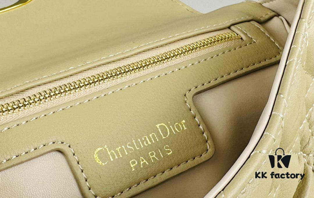 693096826e68136f4d9aa462 Dior Caro Mini Bag in Caramel Beige Calfskin with Cannage Stitching