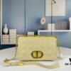 693096836e68136f4d9aa463 Dior Caro Medium Handbag in Caramel Beige Calfskin with Cannage Stitching