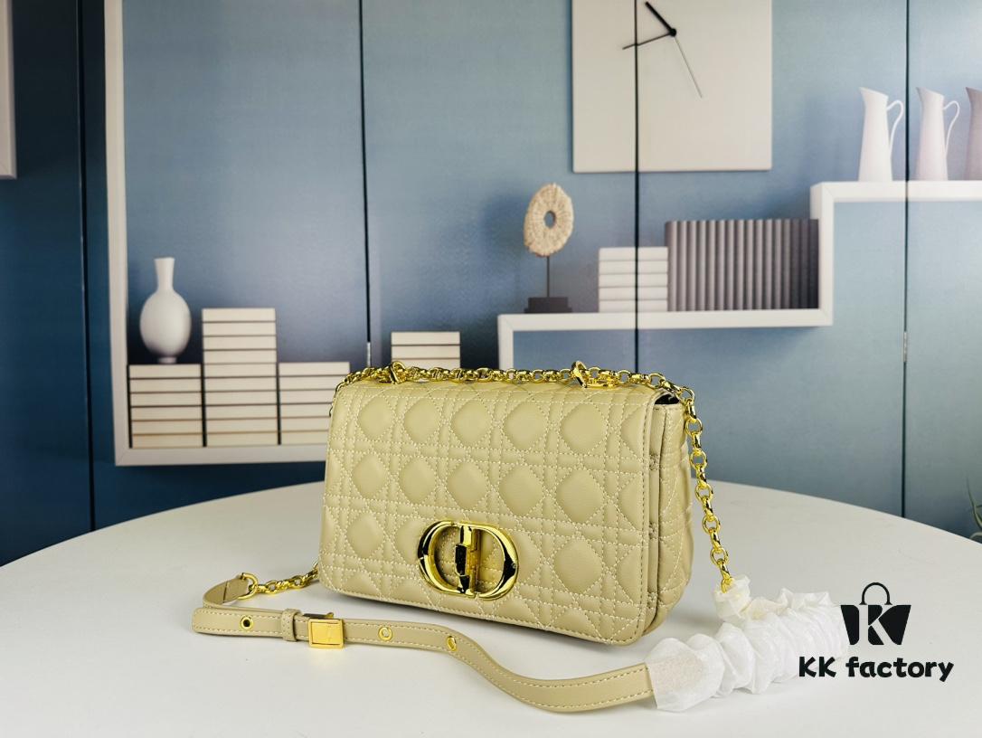 693096856e68136f4d9aa464 Dior Caro Medium Handbag in Caramel Beige Calfskin with Cannage Stitching