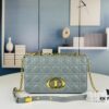 693096936e68136f4d9aa485 Dior Caro Large Leather Handbag in Caramel Beige