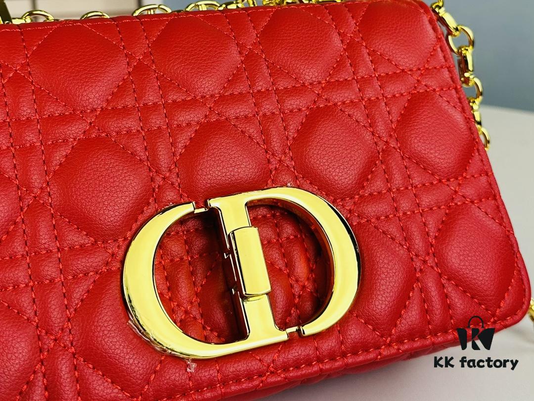 693096a46e68136f4d9aa4ae Dior Caro Small Handbag in Caramel Beige Calfskin with Cannage Stitching