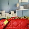 693096a56e68136f4d9aa4af Dior Caro Small Handbag in Caramel Beige Calfskin with Cannage Stitching