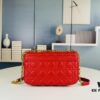 693096a86e68136f4d9aa4b8 Medium Dior Caro Bag in Caramel Beige Calfskin with Cannage Stitching