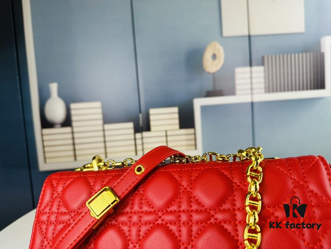 693096a96e68136f4d9aa4b9 Medium Dior Caro Bag in Caramel Beige Calfskin with Cannage Stitching