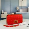693096ab6e68136f4d9aa4bf Dior Caro Large Leather Handbag in Caramel Beige