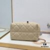 Dior Toujours Medium Bag in Beige Calfskin with Cannage Stitching