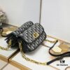 693096b76e68136f4d9aa4d9 Upgraded Version with Box - Dior Bobby Bag, Retro Style Leather Texture, Sturdy Structure, Adjustable CD Enamel Chain