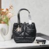 693096fe6e68136f4d9aa588 Dior Toujours Small Vertical Handbag in Black Calfskin Leather