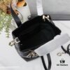 693097026e68136f4d9aa592 Dior Toujours Small Vertical Handbag in Black Calfskin Leather