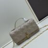 693097316e68136f4d9aa5fe Lacquered Leather Lady Dior Pearl Clutch with Box