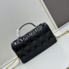 693097346e68136f4d9aa602 Lacquered Leather Lady Dior Pearl Clutch with Box