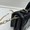 693097356e68136f4d9aa606 Lacquered Leather Lady Dior Pearl Clutch with Box