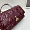693097386e68136f4d9aa60c Lacquered Lady Dior Pearl Clutch Bag with Box