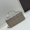 6930973b6e68136f4d9aa613 Lacquered Leather Lady Dior Pearl Clutch with Box