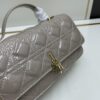 6930973d6e68136f4d9aa614 Lacquered Leather Lady Dior Pearl Clutch with Box
