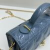 693097416e68136f4d9aa61d Lacquered Leather Lady Dior Pearl Clutch with Box