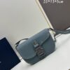 6930975e6e68136f4d9aa645 Dior Saddle Clutch with Shoulder Strap, Original Fabric Combined with Leather