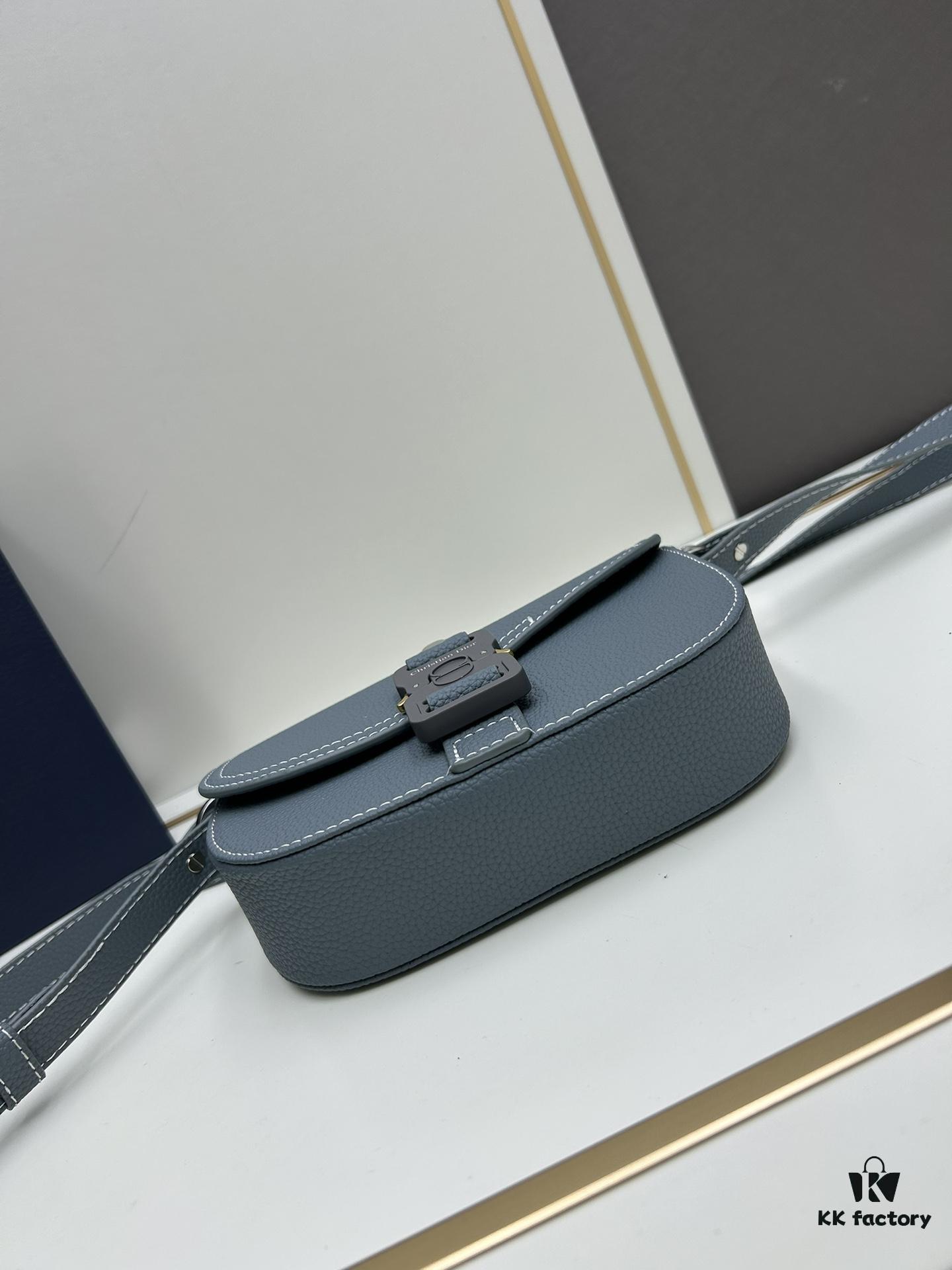 693097626e68136f4d9aa64a Dior Saddle Clutch with Shoulder Strap, Original Fabric Combined with Leather