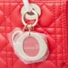 Large Lady Dior Handbag with Silk Scarf, Quilted Cannage Pattern, Five Compartment Design