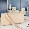 Large Lady Dior Bag with Silk Scarf, Quilted Cannage Pattern, Top-Grade Imported Leather