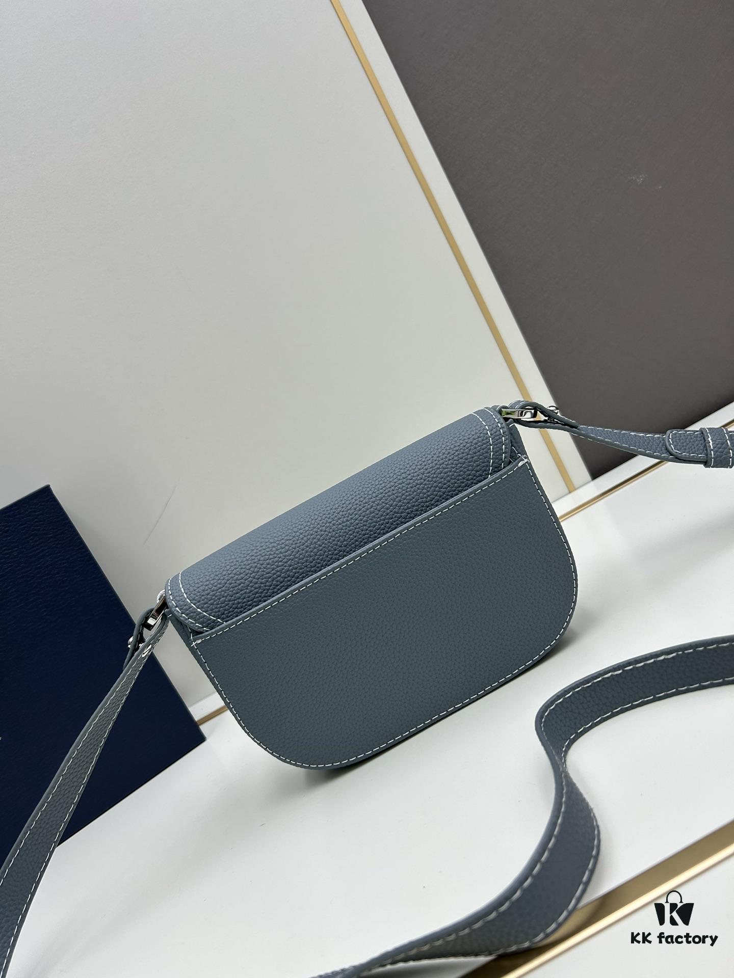 6930977f6e68136f4d9aa677 Dior Saddle Clutch with Shoulder Strap, Original Fabric Combined with Leather